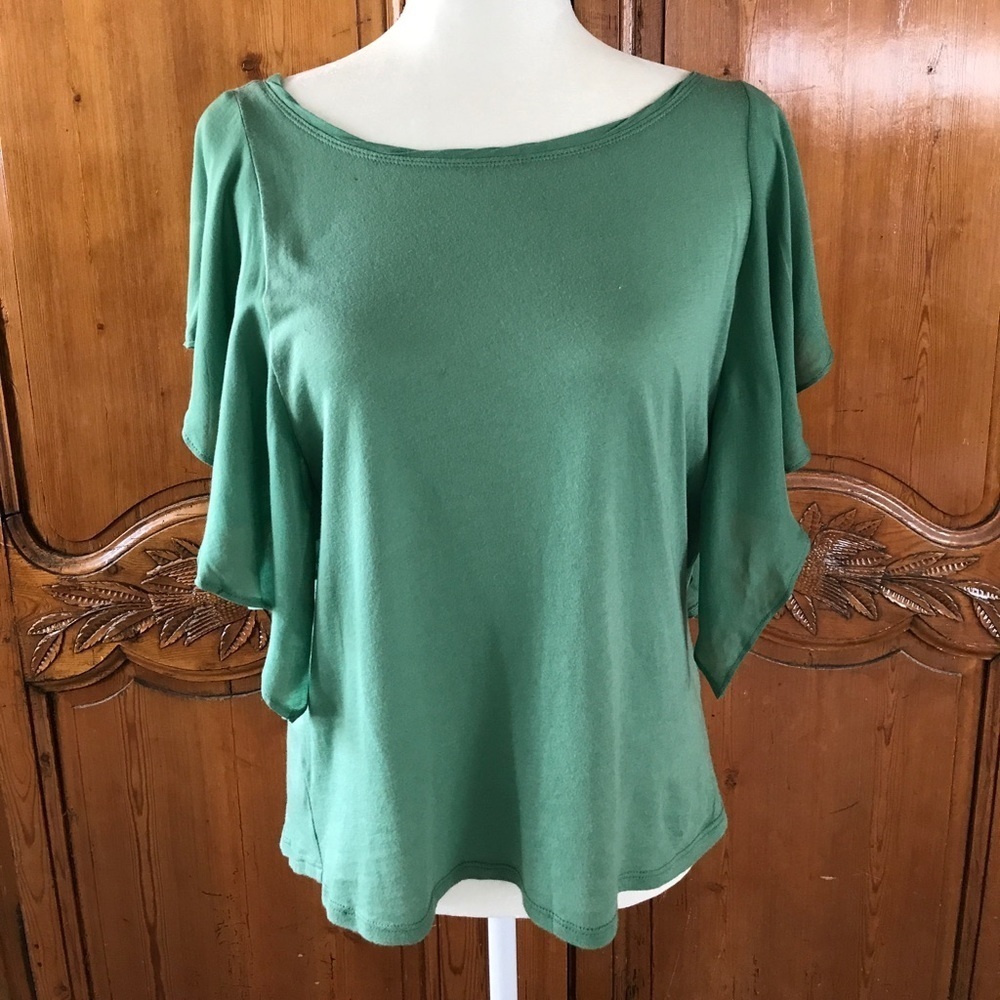 Piper + Paul Ruffle Sleeve Top